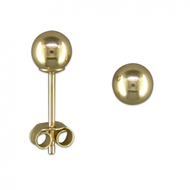 9ct Gold Ball Stud Earrings