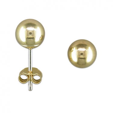 9ct Gold 5mm ball stud earrings