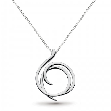 Sterling silver Entwine Helix Necklace