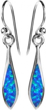 Silver opalique earrings