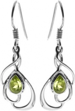 Silver & Peridot Earrings