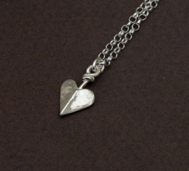 Small Silver Heart Necklace
