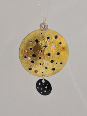 Handmade Anodised Aluminium Circle Pendant