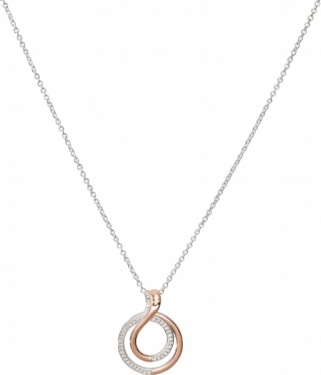 Silver & Rose gold necklace